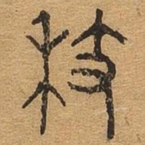枝书法图片