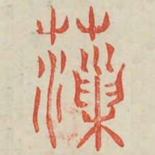 藻书法图片