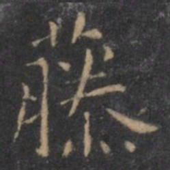 虞世南藤书法图片