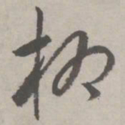祝允明柳书法图片