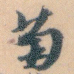 王蘧常菊书法图片
