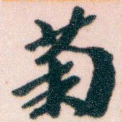 王蘧常菊书法图片