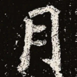魏碑月书法图片