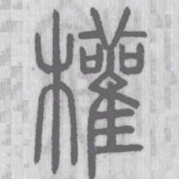 说文解字权书法图片