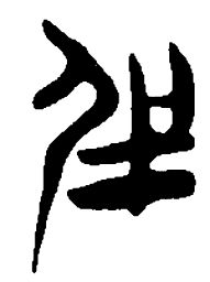 简帛强书法图片