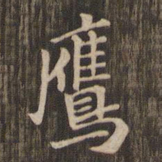 鹰书法图片