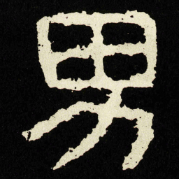 男书法图片