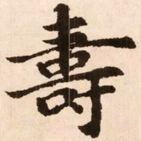 魏碑寿书法图片