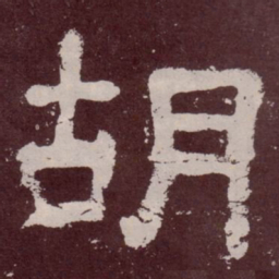 胡书法图片