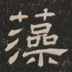 藻书法图片