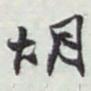赵之谦胡书法图片