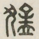 猛书法图片