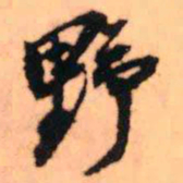 王铎野书法图片