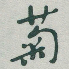 于右任菊书法图片