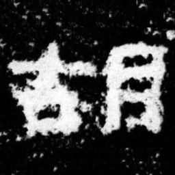 胡书法图片