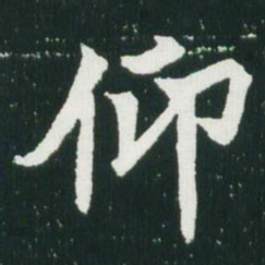 魏碑仰书法图片