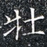 壯书法图片