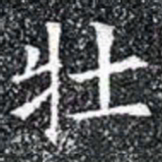 壯书法图片