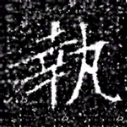 執书法图片