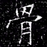 骨书法图片