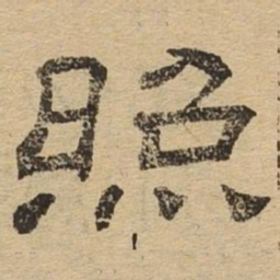 照书法图片