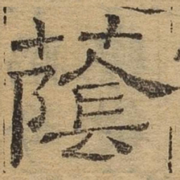 荫书法图片