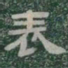 表书法图片