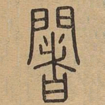 阇书法图片