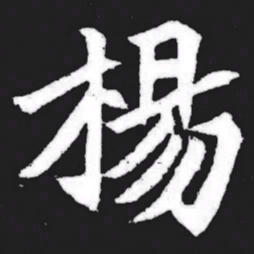 杨书法图片