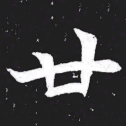 廿书法图片