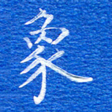张彦斌象书法图片