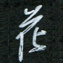 泊远花书法图片