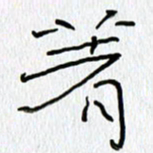 吕晓菲着书法图片