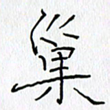 吕晓菲巢书法图片