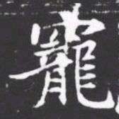 寵书法图片