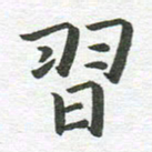 秦亚文习书法图片