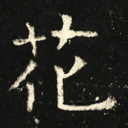 褚遂良花书法图片