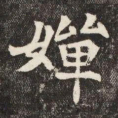 嬋书法图片