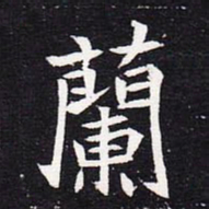 魏碑兰书法图片