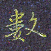 侯培良数书法图片