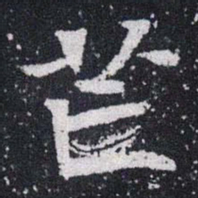 芒书法图片