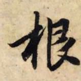 赵孟頫根书法图片