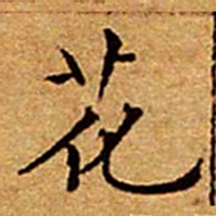 文征明花书法图片