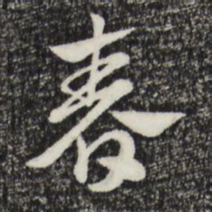 赵孟頫春书法图片