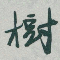 于右任樹书法图片