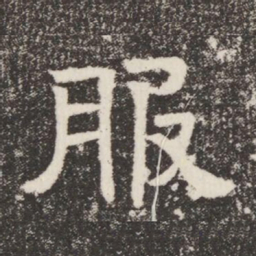 服书法图片
