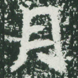 魏碑月书法图片