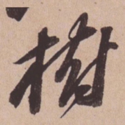 苏轼树书法图片