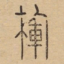 楎书法图片