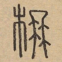 楠书法图片